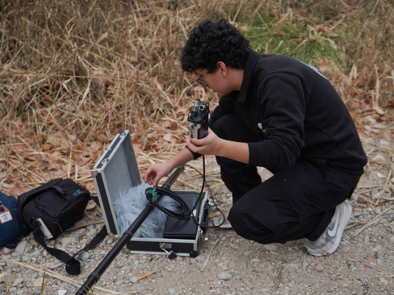 Imagen: Pablo con la pértiga.